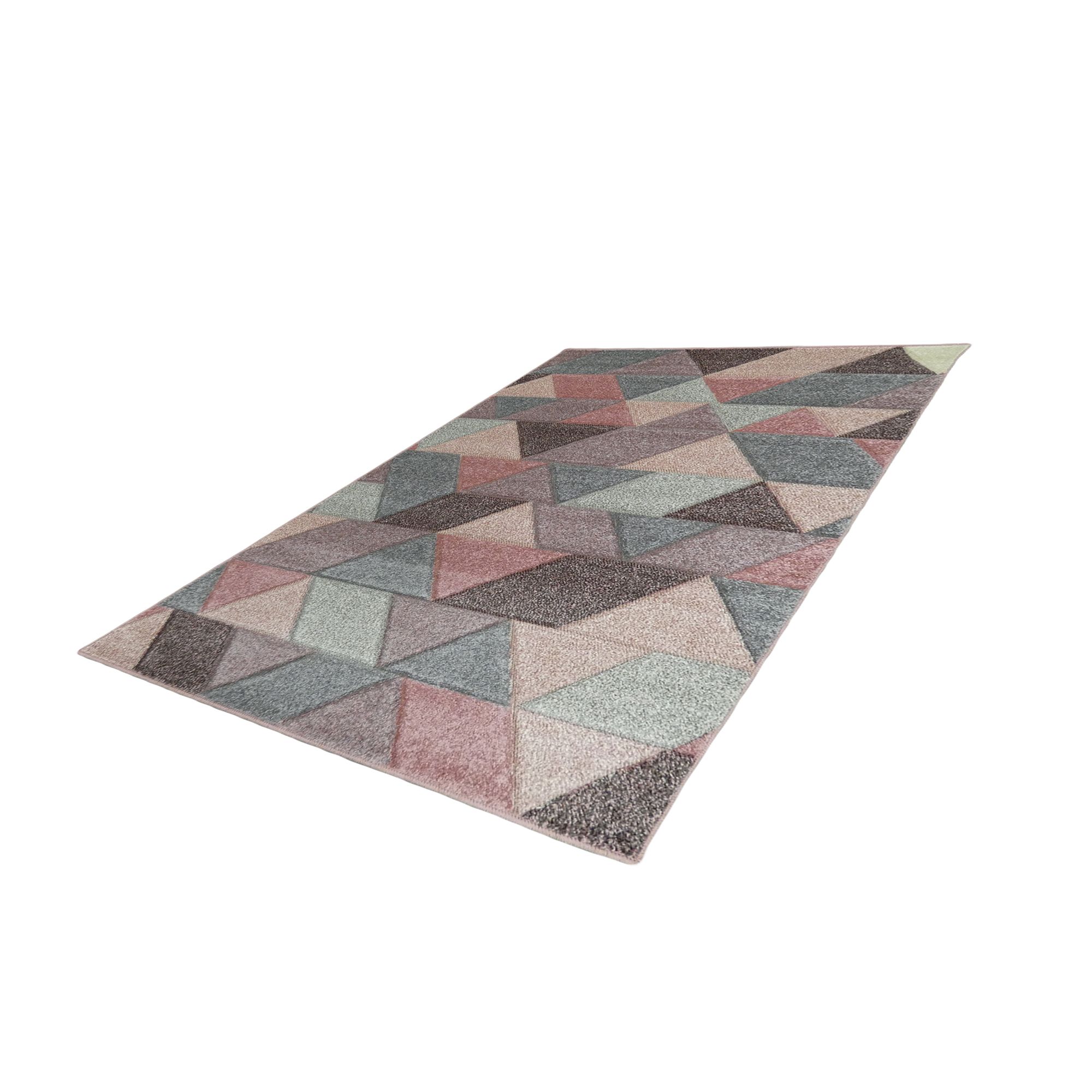 Portland Multicolour Geometric Large Rug, (L)230cm x (W)160cm