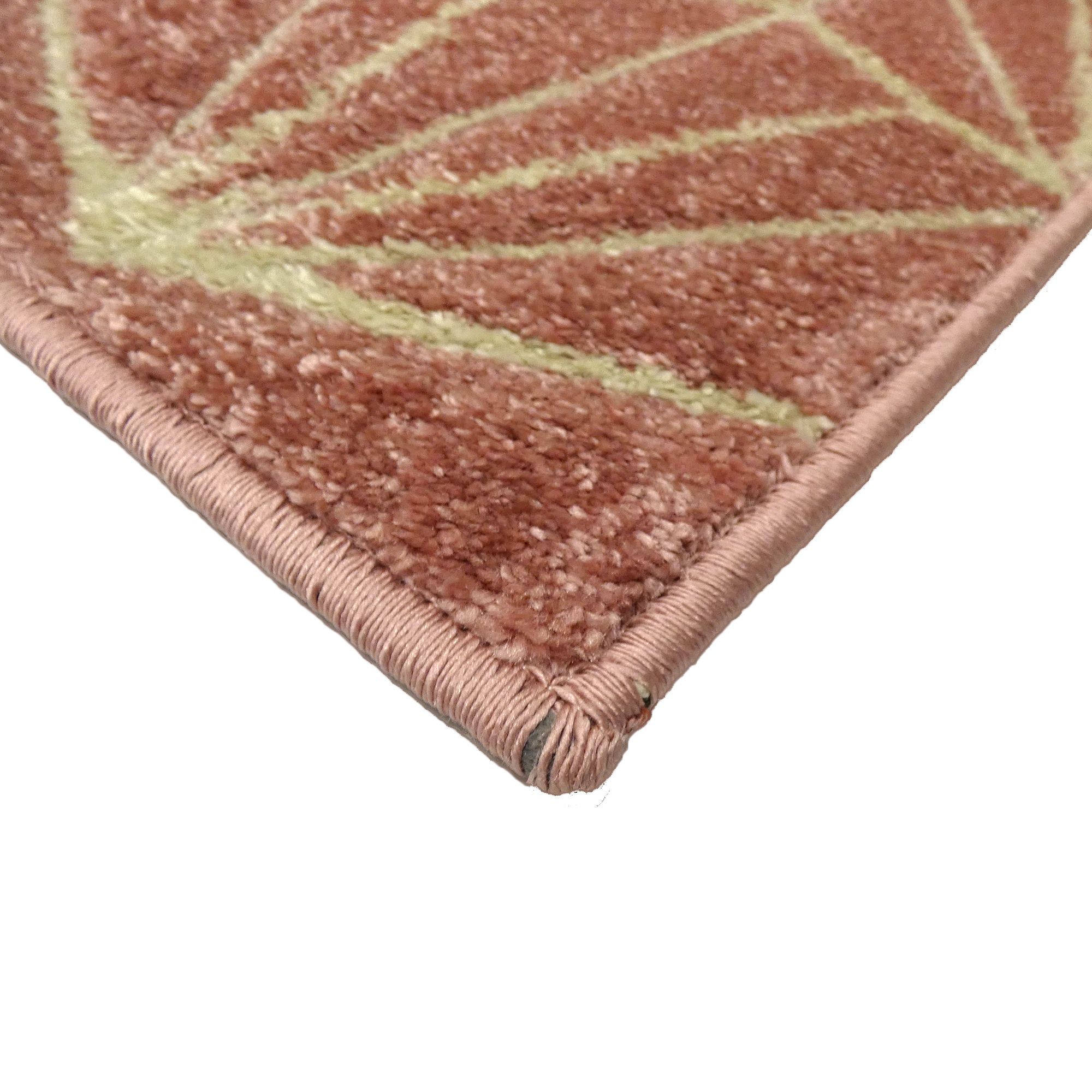Portland Pink Geometric Large Rug, (L)230cm x (W)160cm