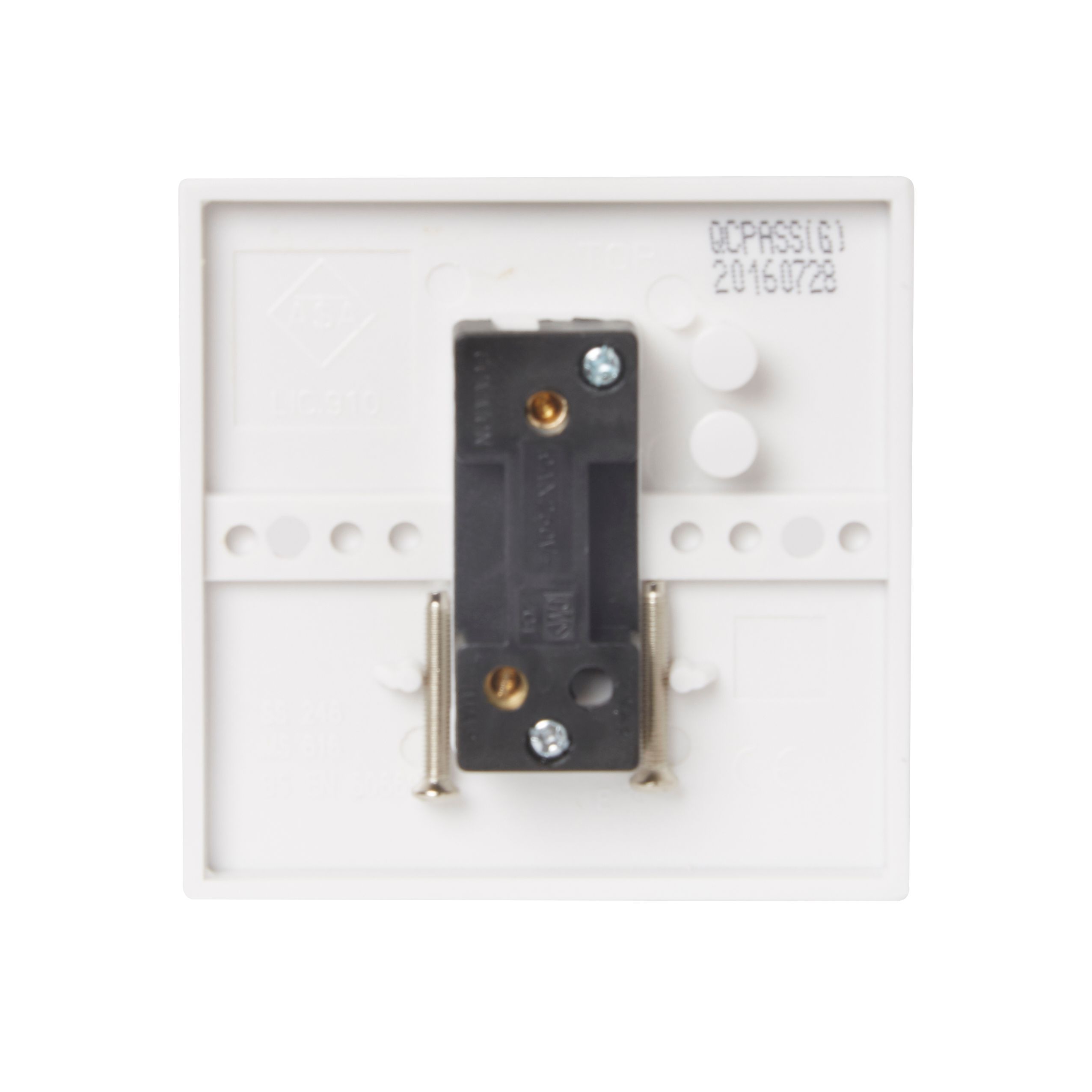 Power Pro White 13A 1 way 1 gang Standard Light Switch, Pack of 5