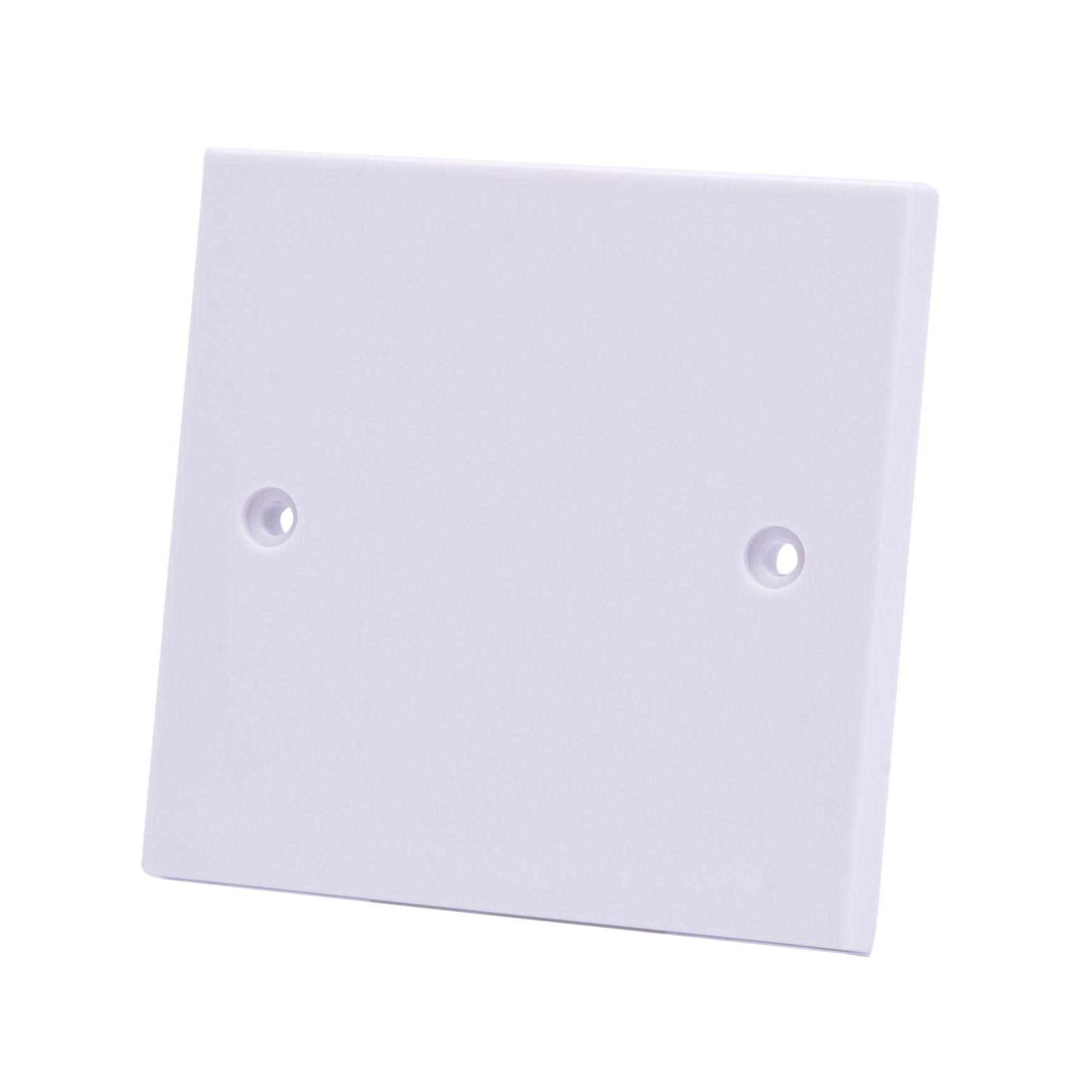Power Pro White Single Blanking plate DIY at B&Q