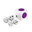 PowerCube ReWireable USB 10A Purple & white Universal Travel adaptor