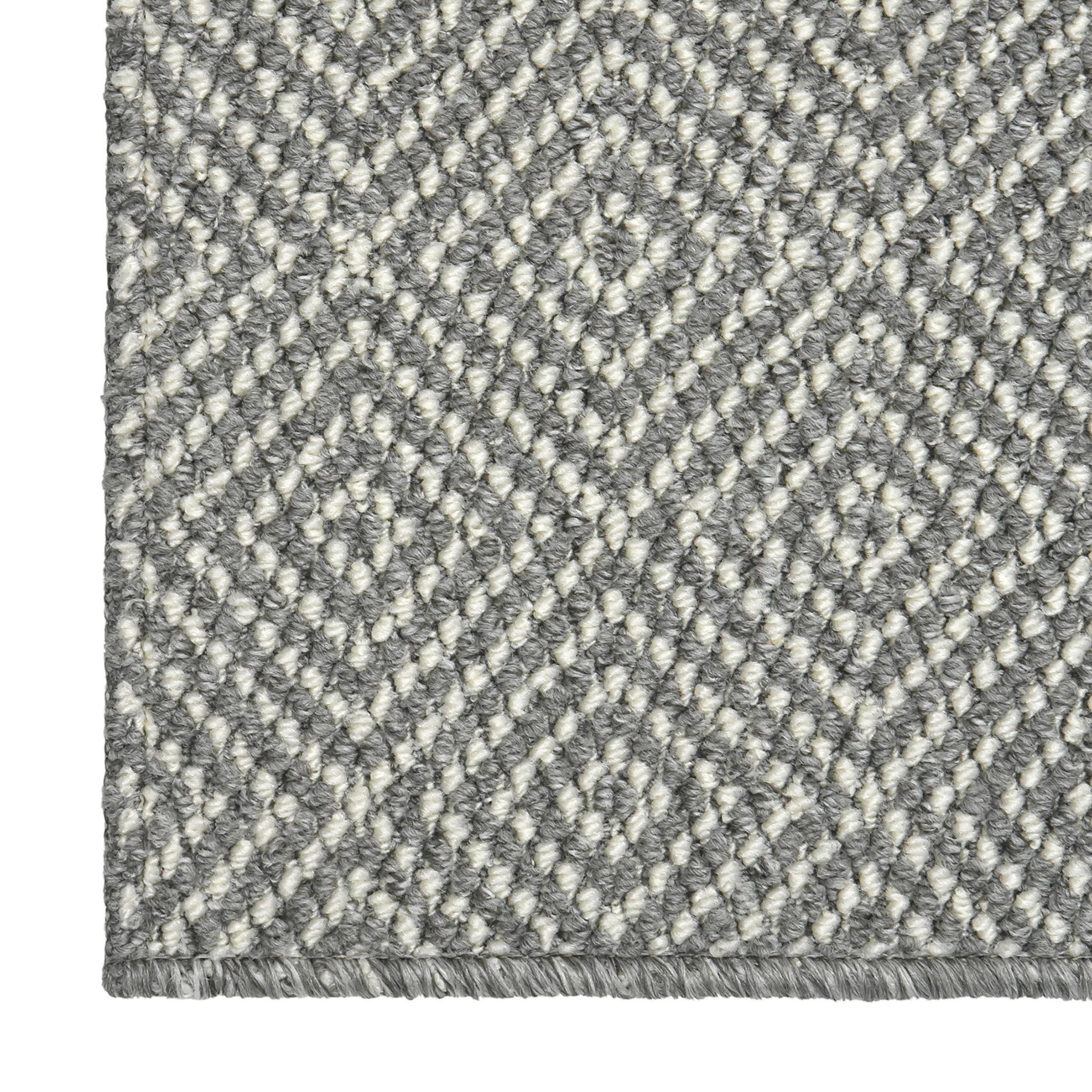 Prague Grey Diamond Heavy duty Mat, 90cm x 57cm