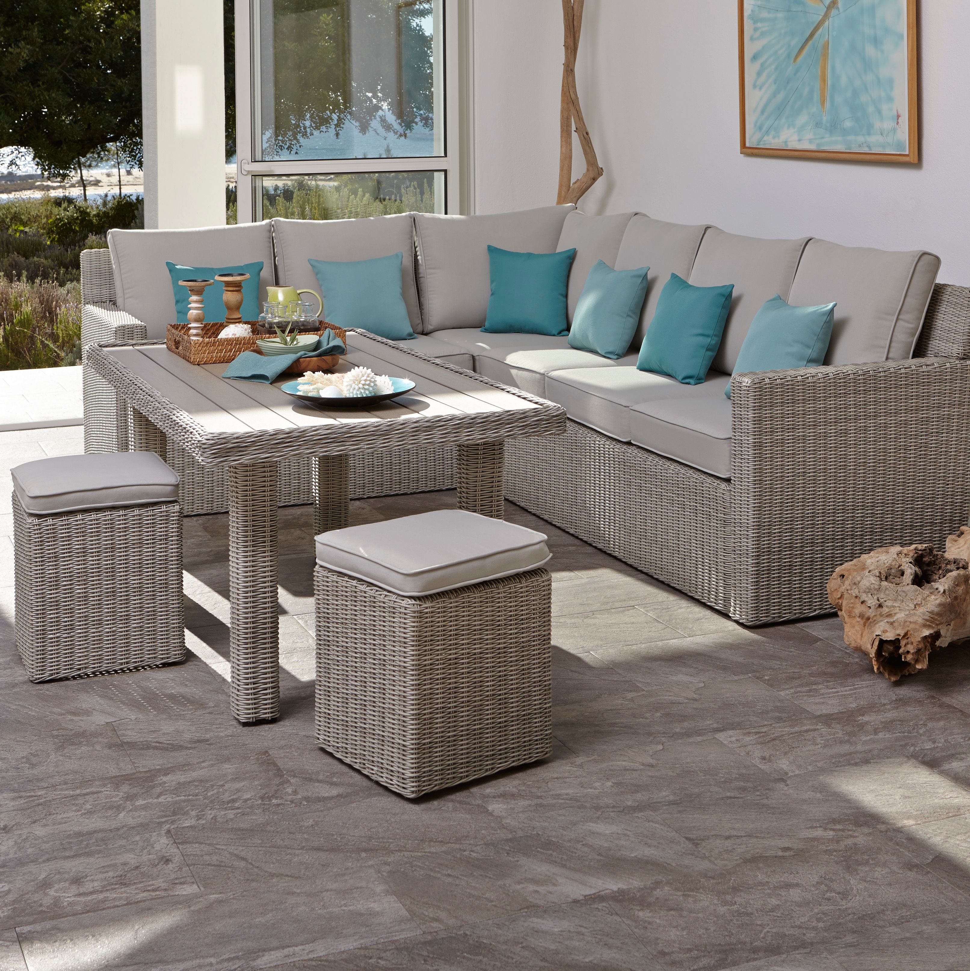 Praslin Garden furniture set DIY at B&Q
