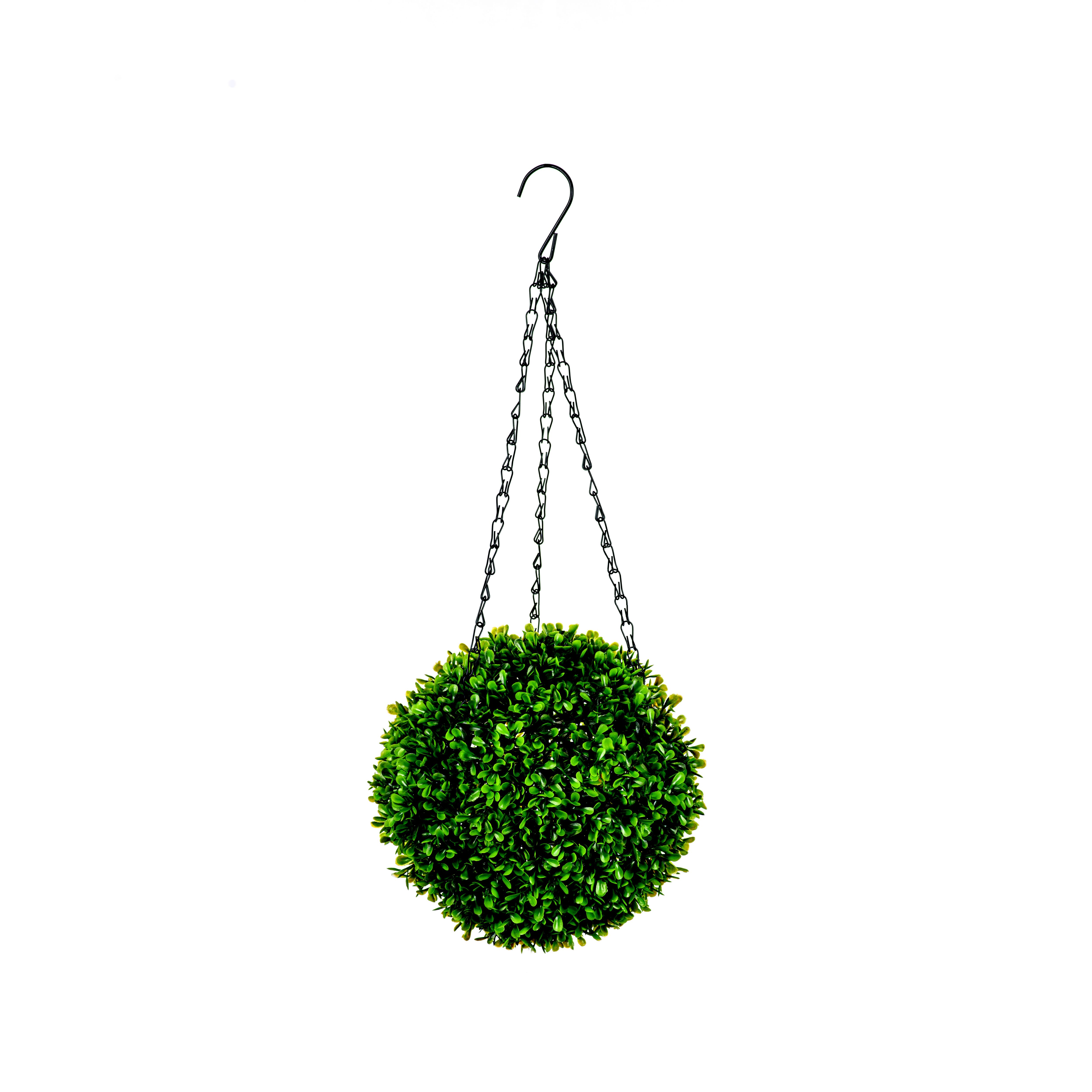 Pre-lit Round Artificial topiary 22cm, Battery-powered