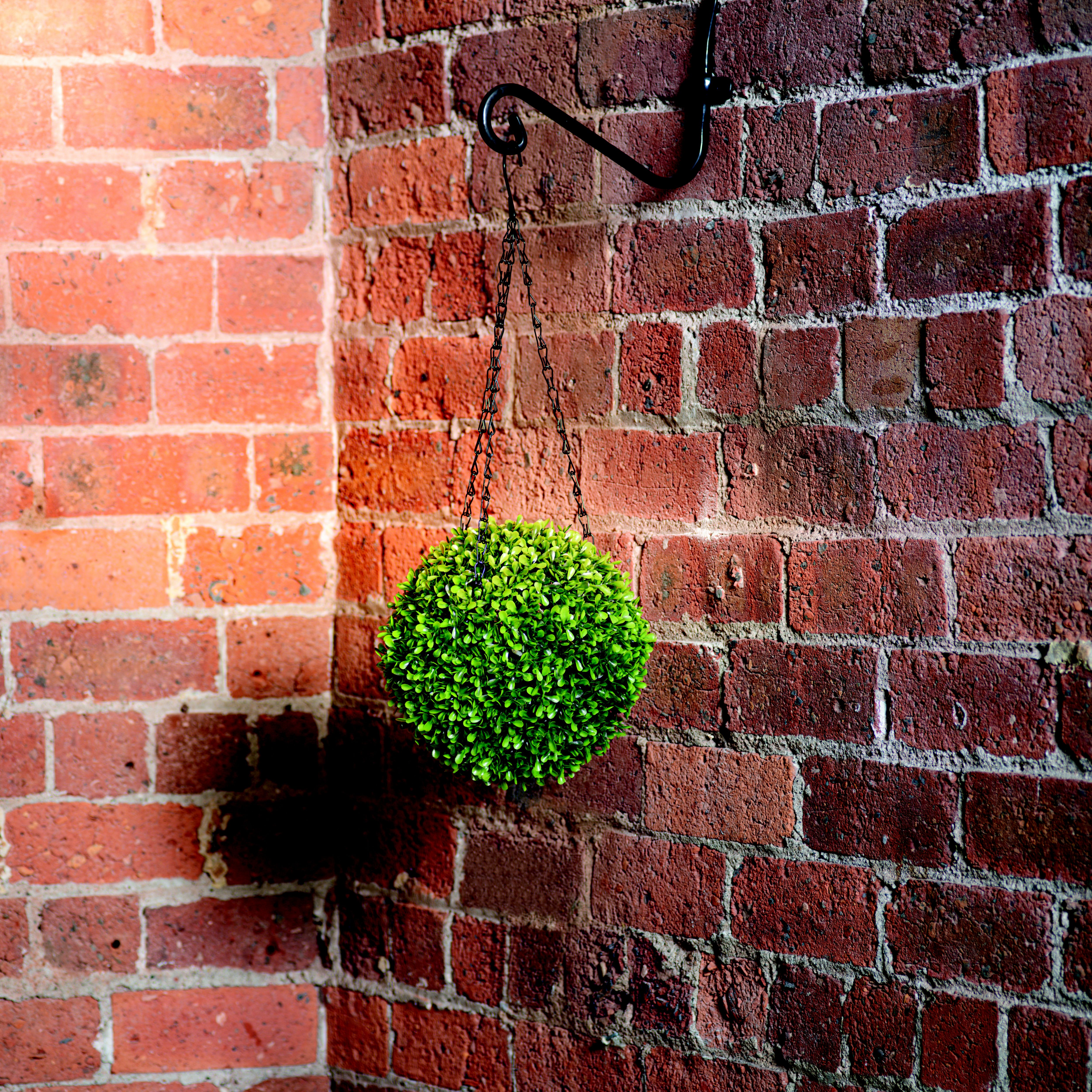 Pre-lit Round Artificial topiary 22cm, Battery-powered