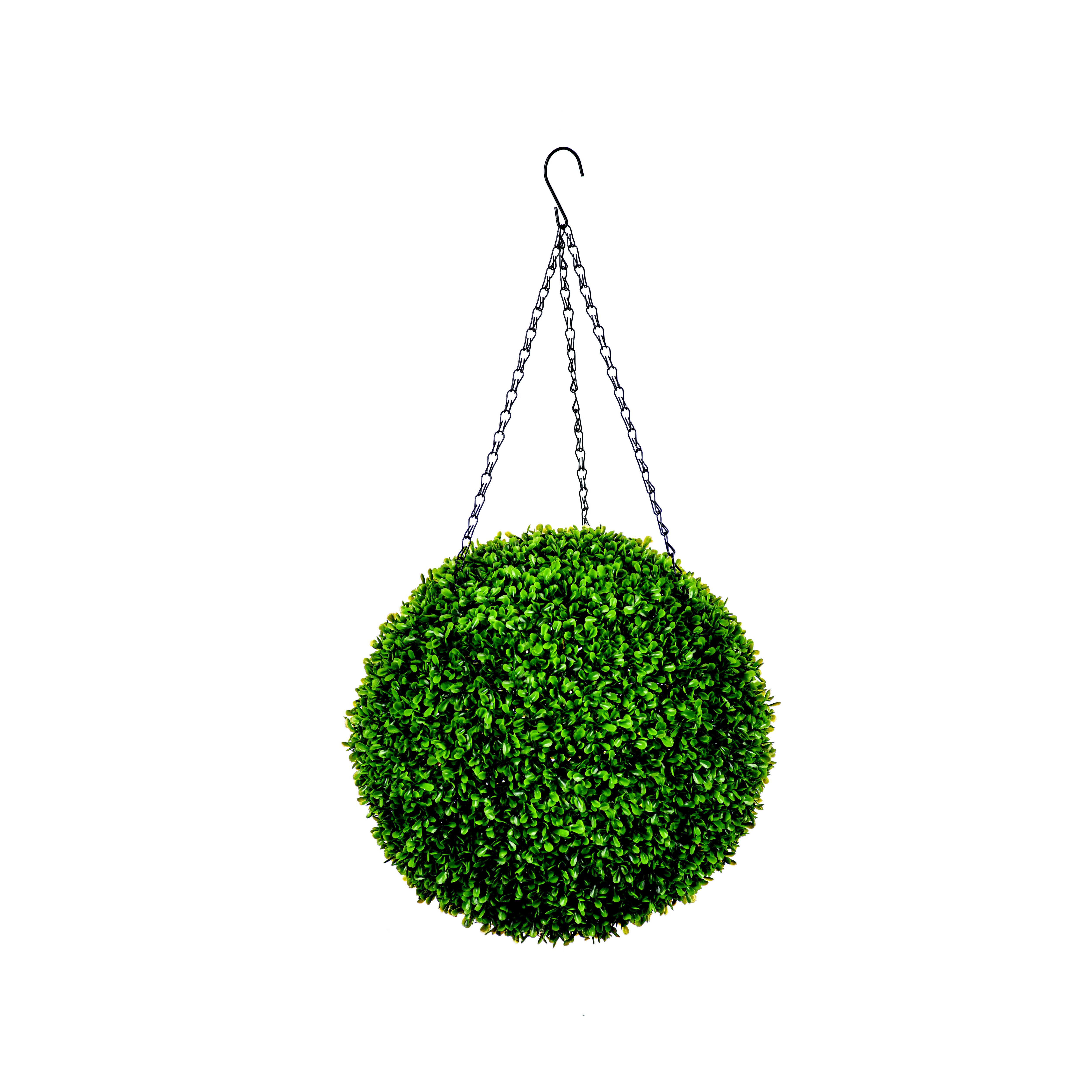 Pre-lit Round Artificial topiary 35cm, Battery-powered