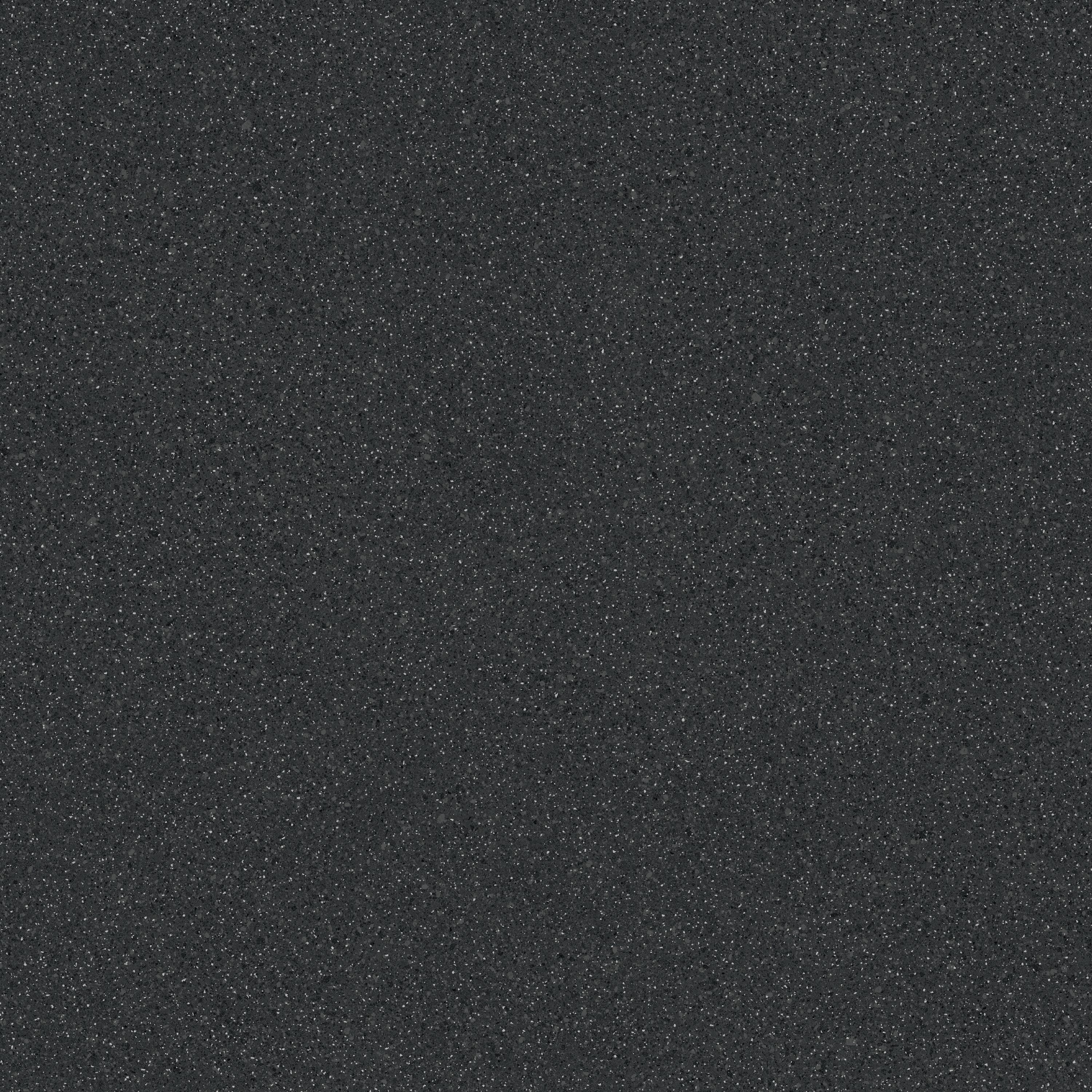 Precut Black Tile Granite effect Sheet vinyl, 6m²