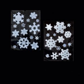 Premier Decorations Limited Snowflake White Glitter effect Wall sticker