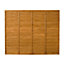 Premier Dip treated 5ft Wooden Fence panel (W)1.83m (H)1.52m, Pack of 5