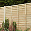 Premier Overlap Lap Pressure treated Fence panel (W)1.83m (H)1.52m, Pack of 3