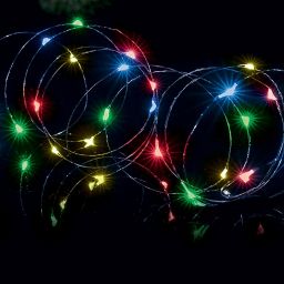 Premier Pin wire Multicolour 200 LED Outdoor String lights