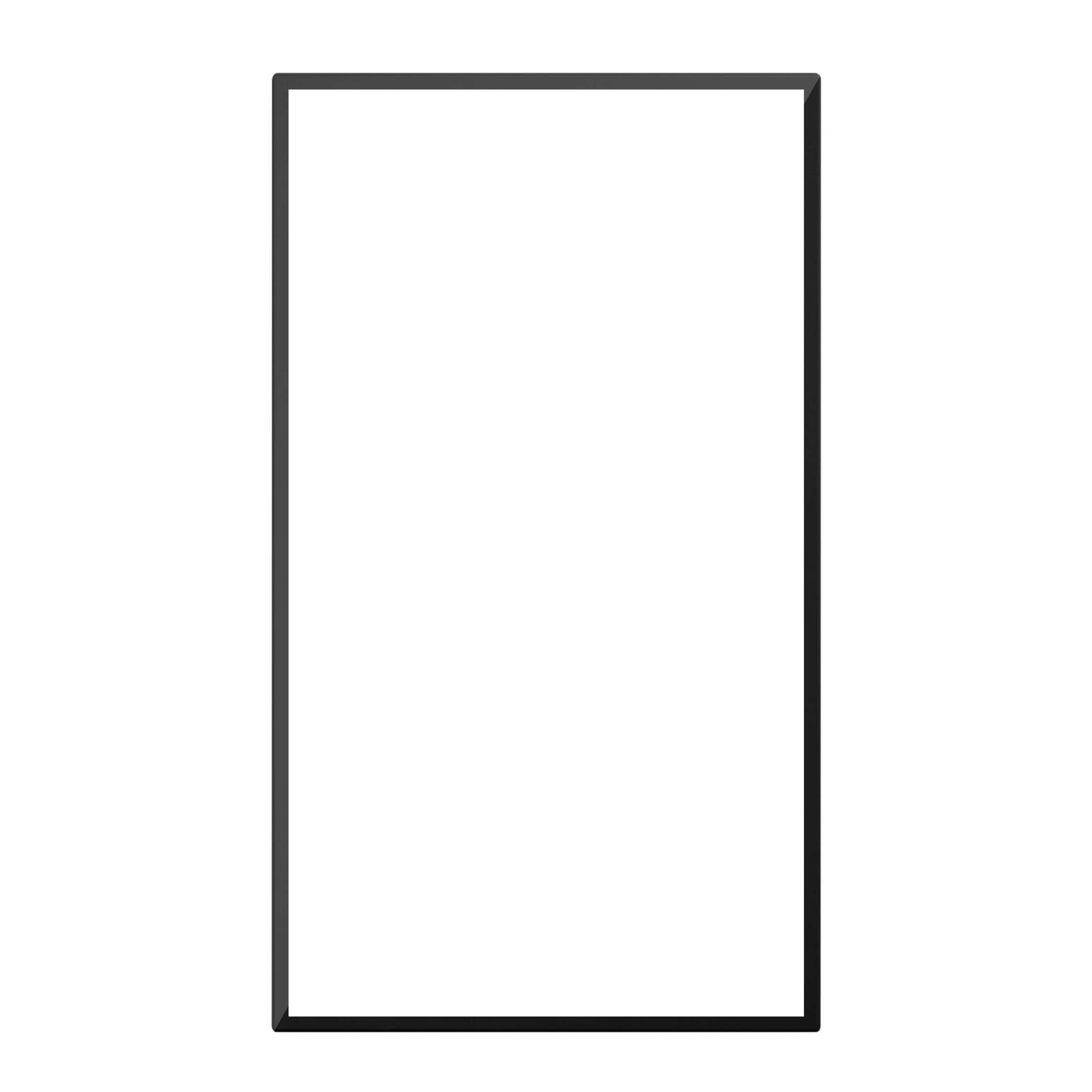 Premium Kitchens Ethos Matt black Modern Glazed Cabinet door (W)300mm (H)715mm (T)18mm