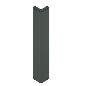 Premium Kitchens Ethos Matt green Tall Wall corner post, (W)59mm (L)895mm