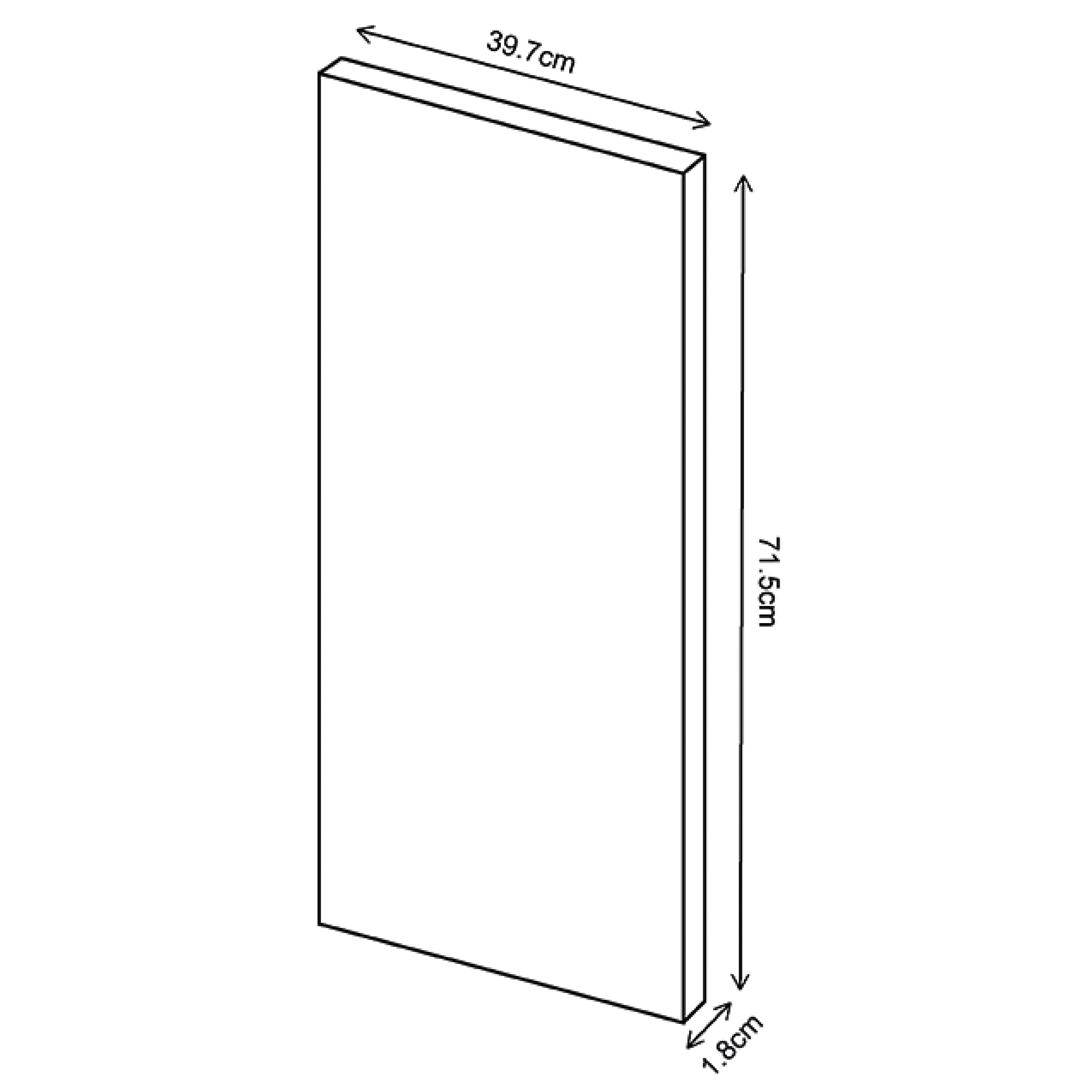 Premium Kitchens Ethos Matt indigo Modern 4 drawer cabinet front (H)715mm (W)397mm (T)18mm