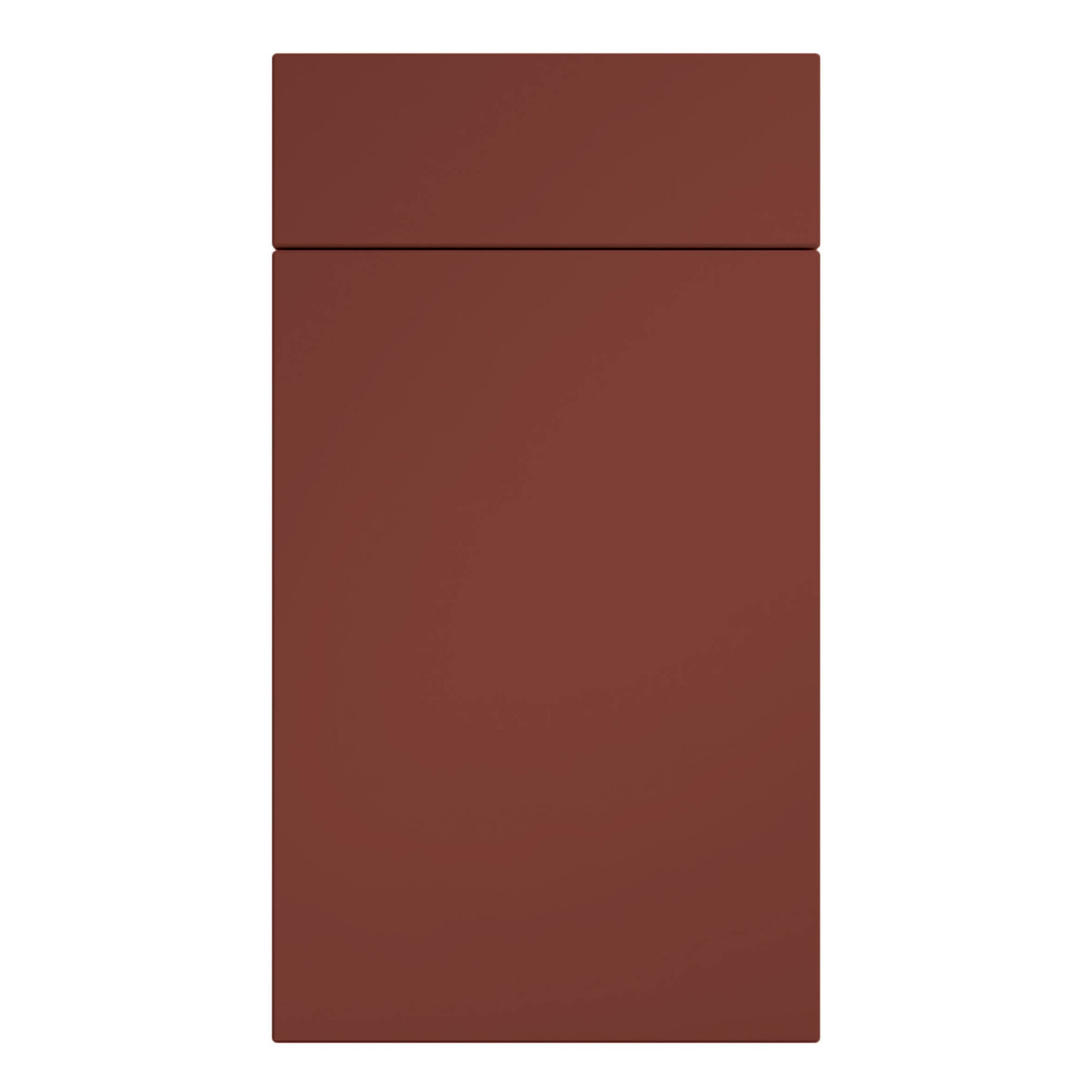 Premium Kitchens Ethos Matt red Highline Cabinet door (W)400mm (H)715mm (T)18mm