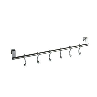 Premium Kitchens Nickel effect Hook rail, (L)25mm (H)40mm
