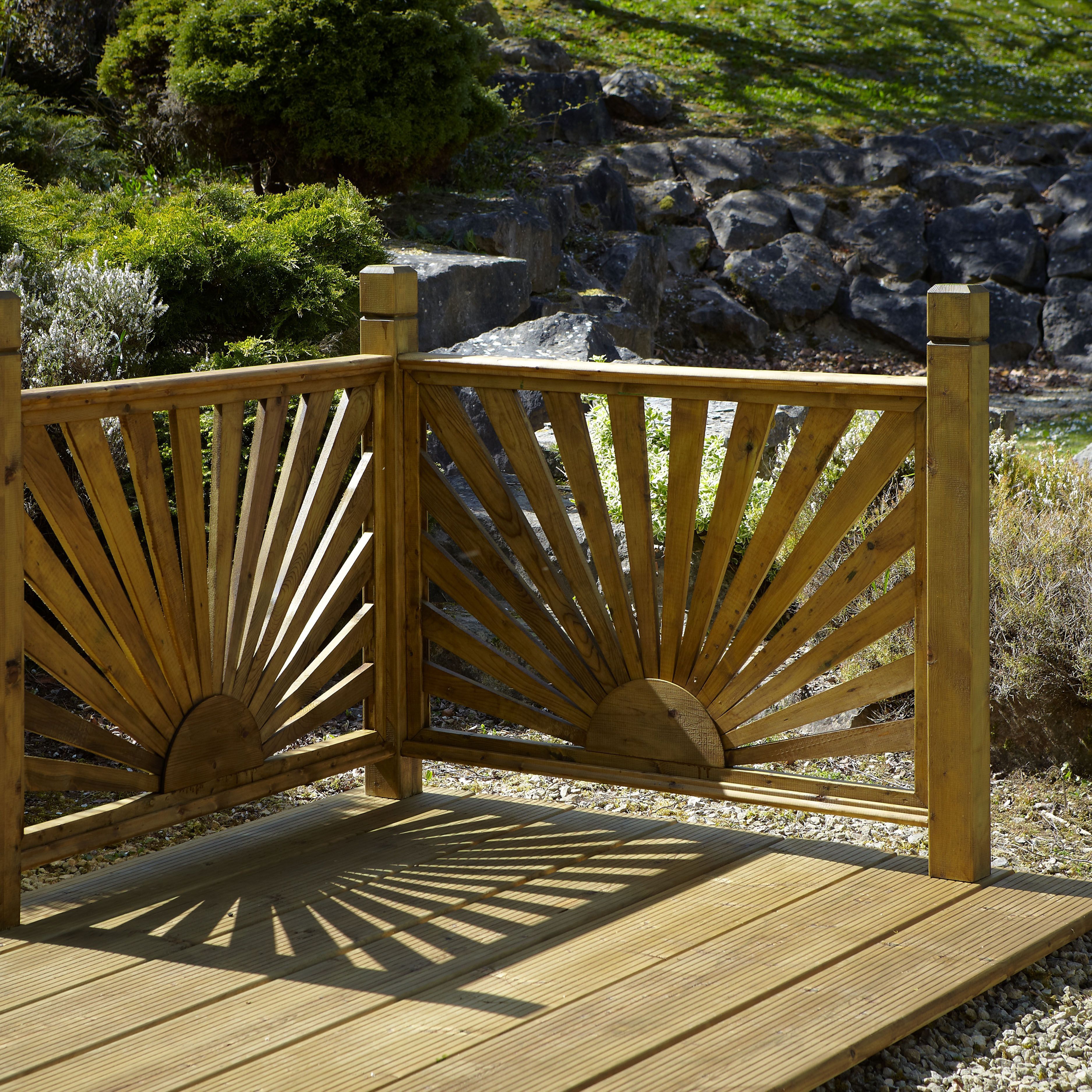 Premium Sunburst Softwood Decking running kit