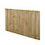 Pressure treated Fence panel (W)1.83m (H)1.2m, Pack of 4