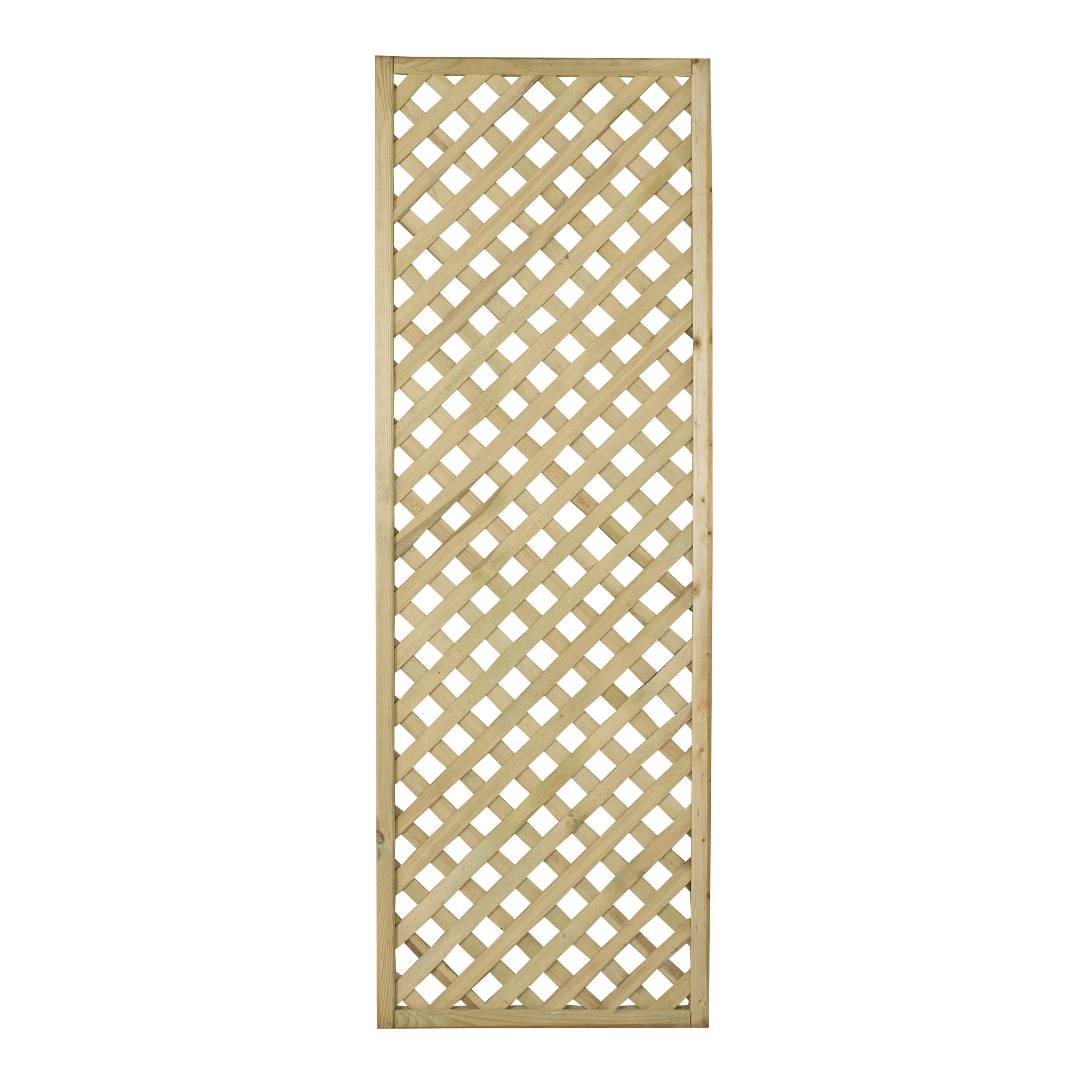 Pressure treated Trellis panel (W)0.6m (H)1.8m, Pack of 5 DIY at B&Q