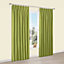 Prestige Chlorophyll Plain Lined Pencil pleat Curtains (W)167cm (L)228cm, Pair