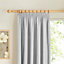 Prestige Ecru Plain Lined Pencil pleat Curtains (W)167cm (L)183cm, Pair