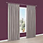 Prestige Limestone Plain Lined Pencil pleat Curtains (W)228cm (L)228cm, Pair