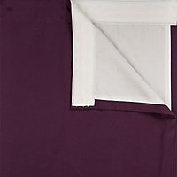 Prestige Purple Plain Lined Pencil pleat Curtains (W)228cm (L)228cm, Pair