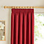 Prestige Strawberry Plain Lined Pencil pleat Curtains (W)117cm (L)137cm, Pair