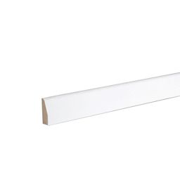 Primed White MDF Chamfered Architrave (L)2.1m (W)44mm (T)14.5mm 5.71kg, Pack of 5