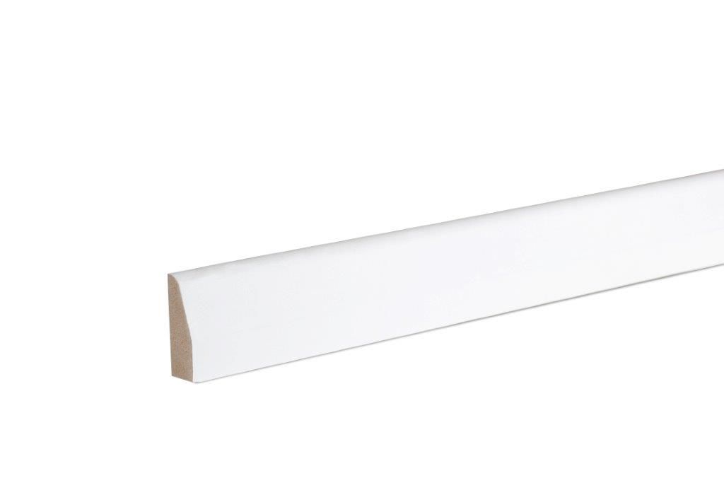 Primed White MDF Chamfered Architrave (L)2100mm (W)44mm (T)14.5mm, Pack of 5