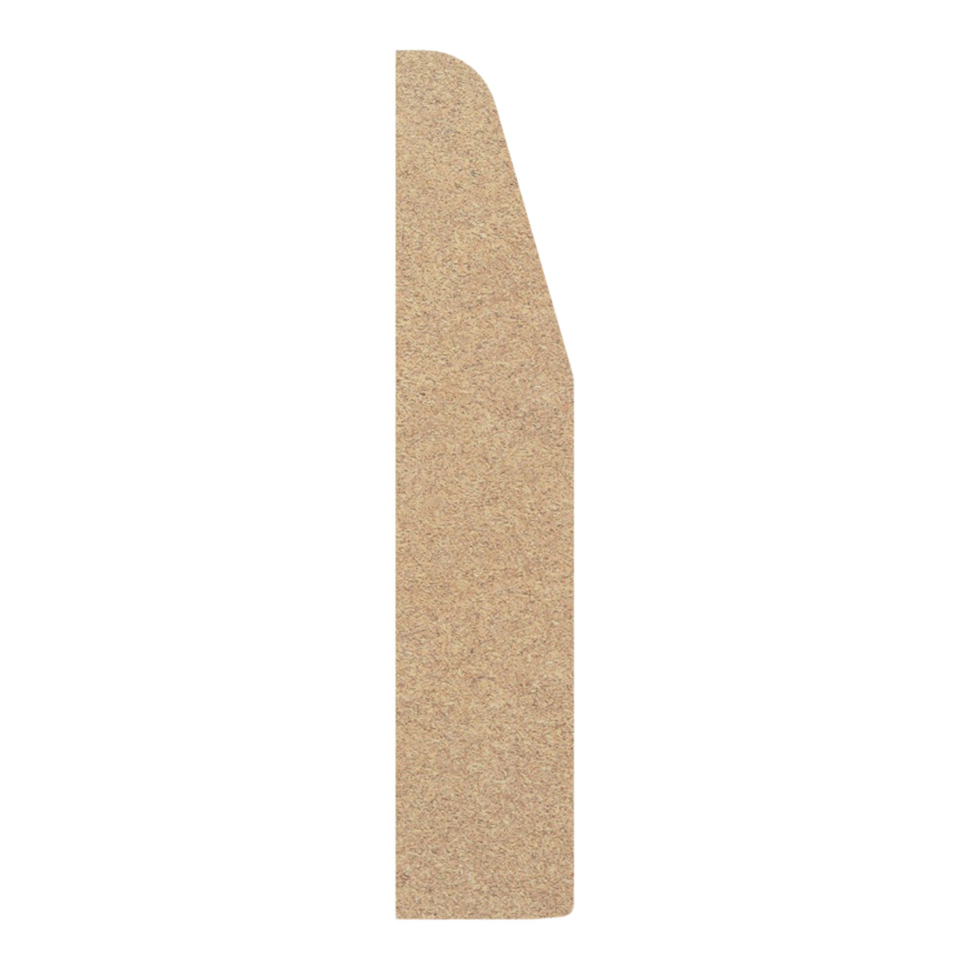 Primed White MDF Chamfered Skirting board (L)2400mm (W)69mm (T)14.5mm