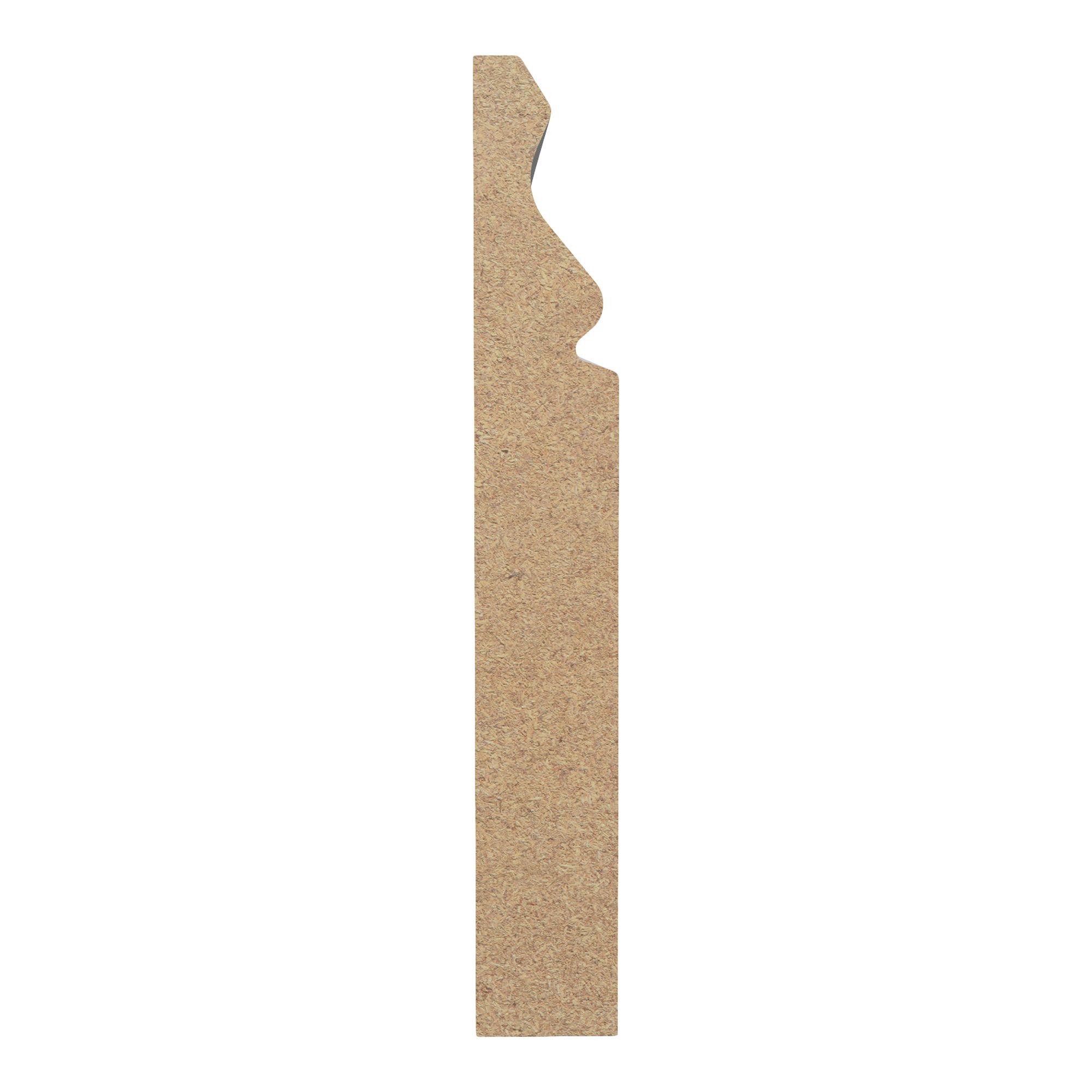 Primed White MDF Ogee Skirting board (L)2400mm (W)119mm (T)18mm