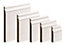 Primed White MDF Ogee Skirting board (L)3.6m (W)169mm (T)18mm