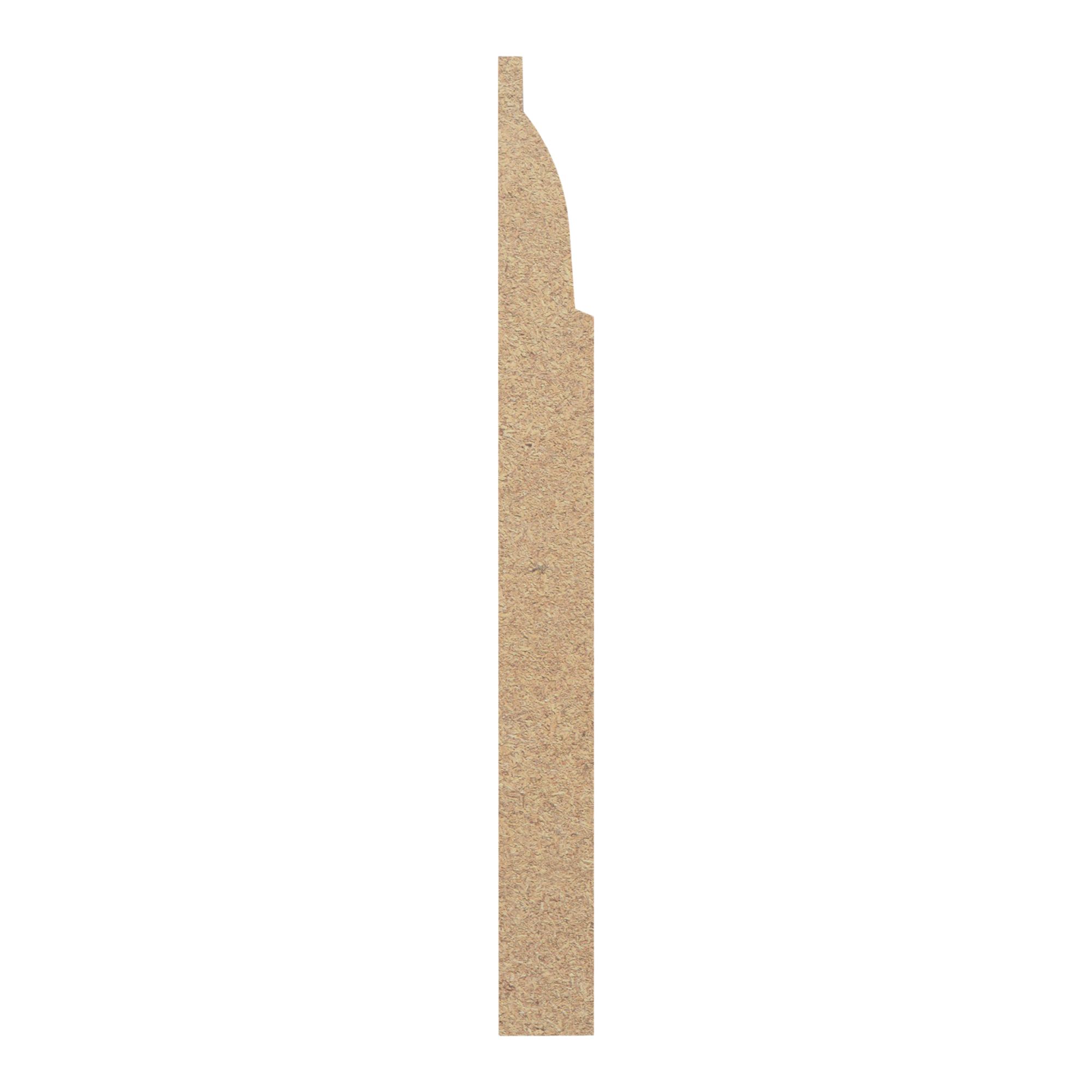 Primed White MDF Ovolo Skirting board (L)2400mm (W)144mm (T)14.5mm