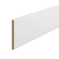 Primed White MDF Rolled edge Window board, (L)2.1m (W)219mm (T)25mm