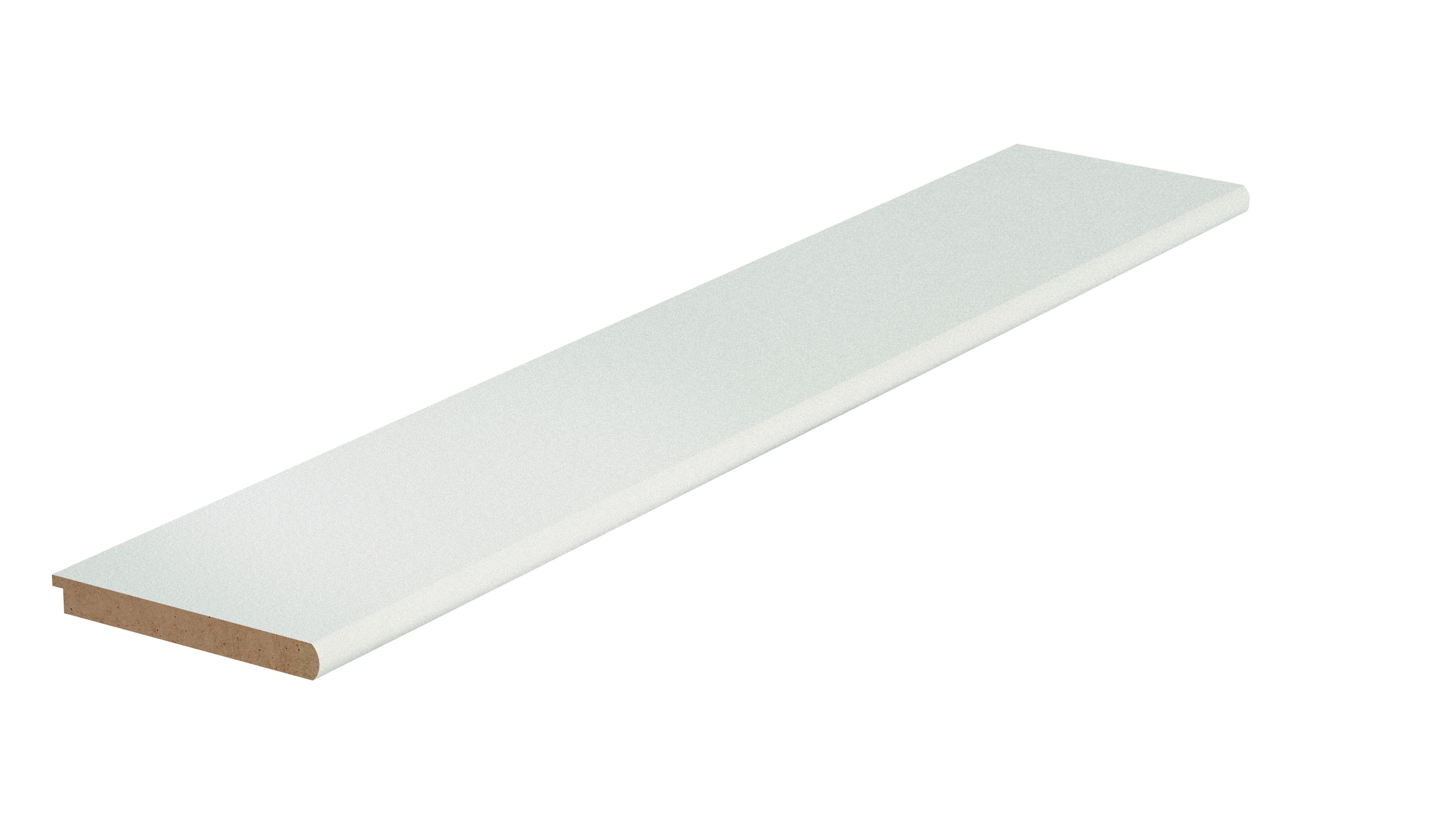 Primed White MDF Rolled edge Window board, (L)2.1m (W)219mm (T)25mm ...