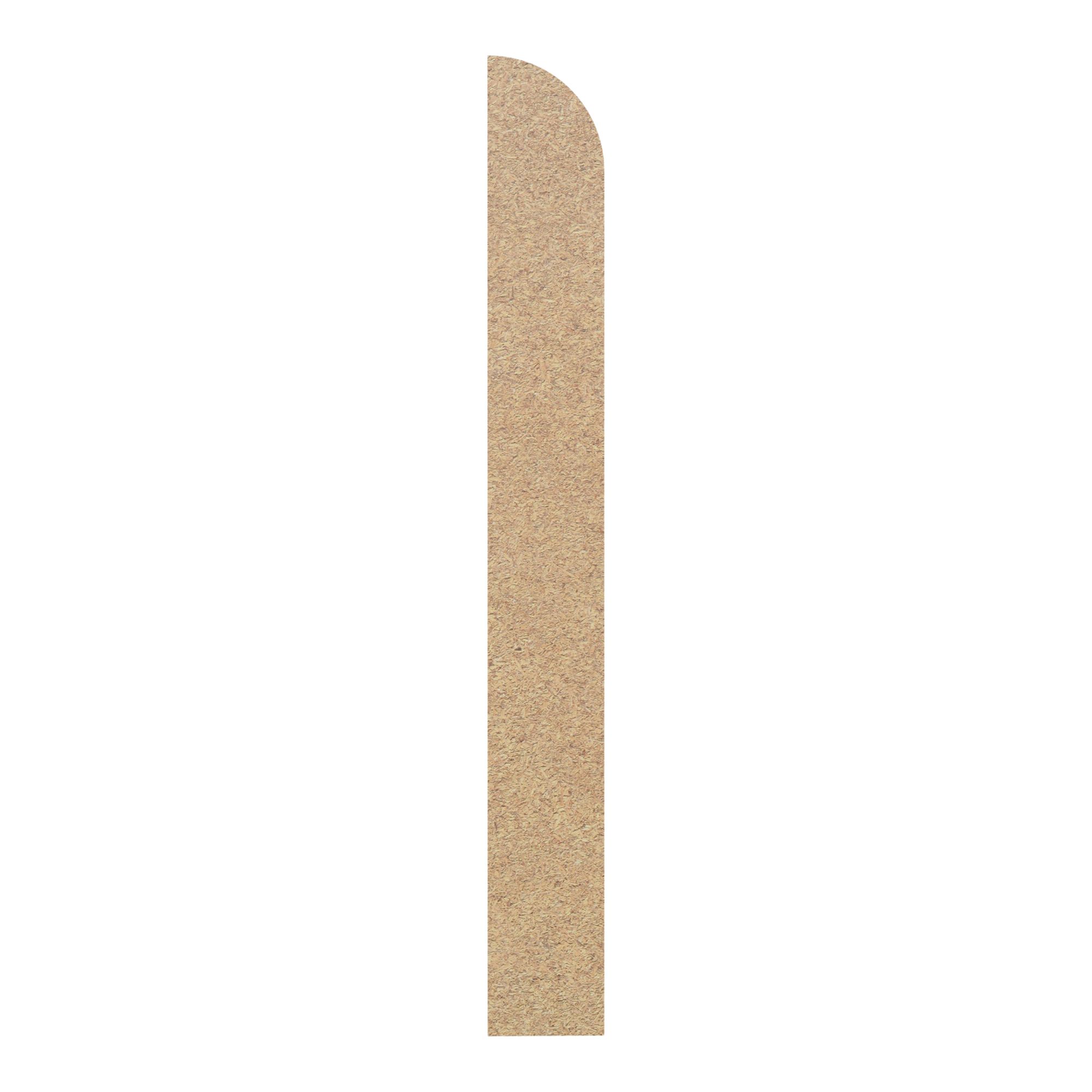 Primed White MDF Round Skirting board (L)2400mm (W)119mm (T)14.5mm
