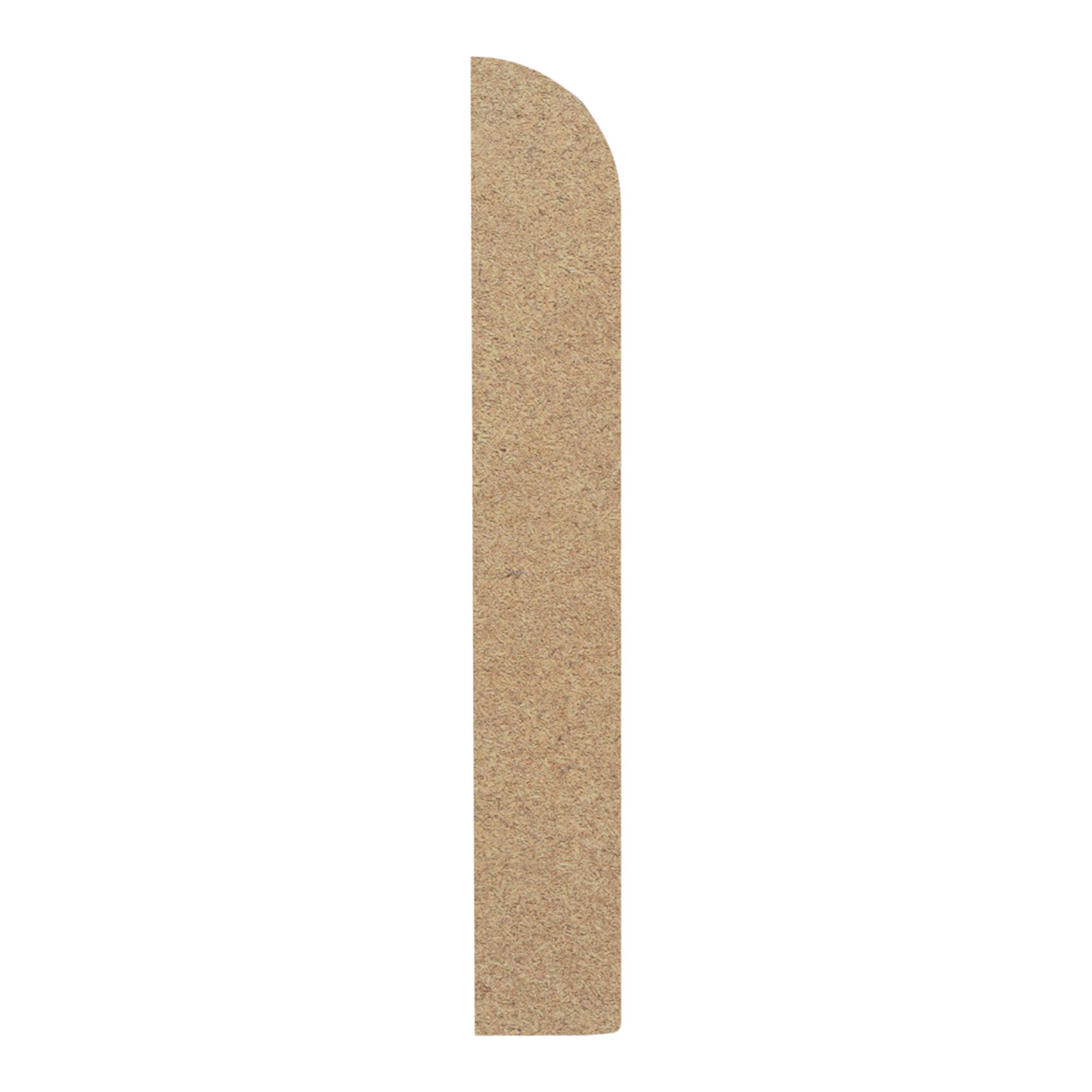 Primed White MDF Round Skirting board (L)2400mm (W)94mm (T)14.5mm