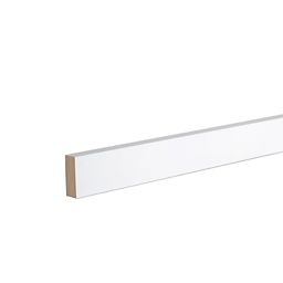 Primed White MDF Square edge Architrave (L)2.1m (W)44mm (T)18mm 7.09kg, Pack of 5
