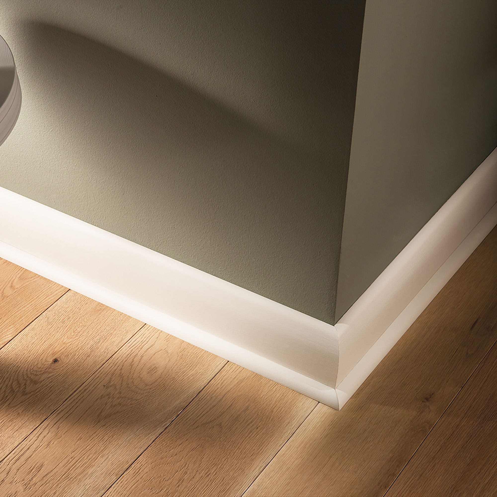 Primed White Pine Quadrant Moulding (L)2400mm (W)9mm (T)9mm