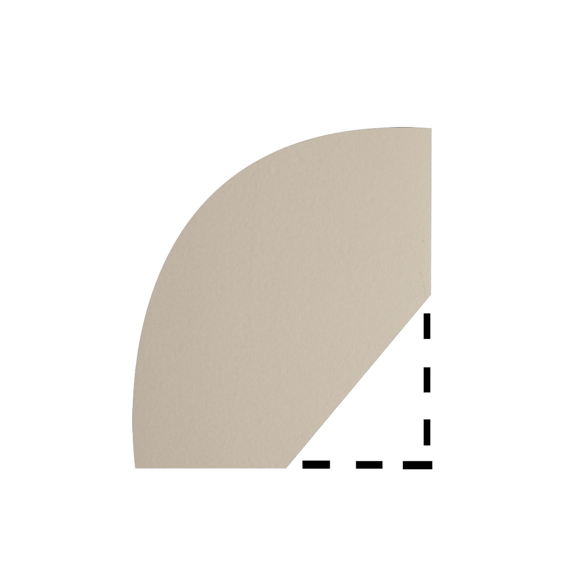 Primed White Pine Quadrant Moulding (L)2400mm (W)9mm (T)9mm