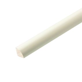 Primed White Pine Quadrant Softwood Moulding (L)2.4m (W)12mm (T)12mm 0.14kg