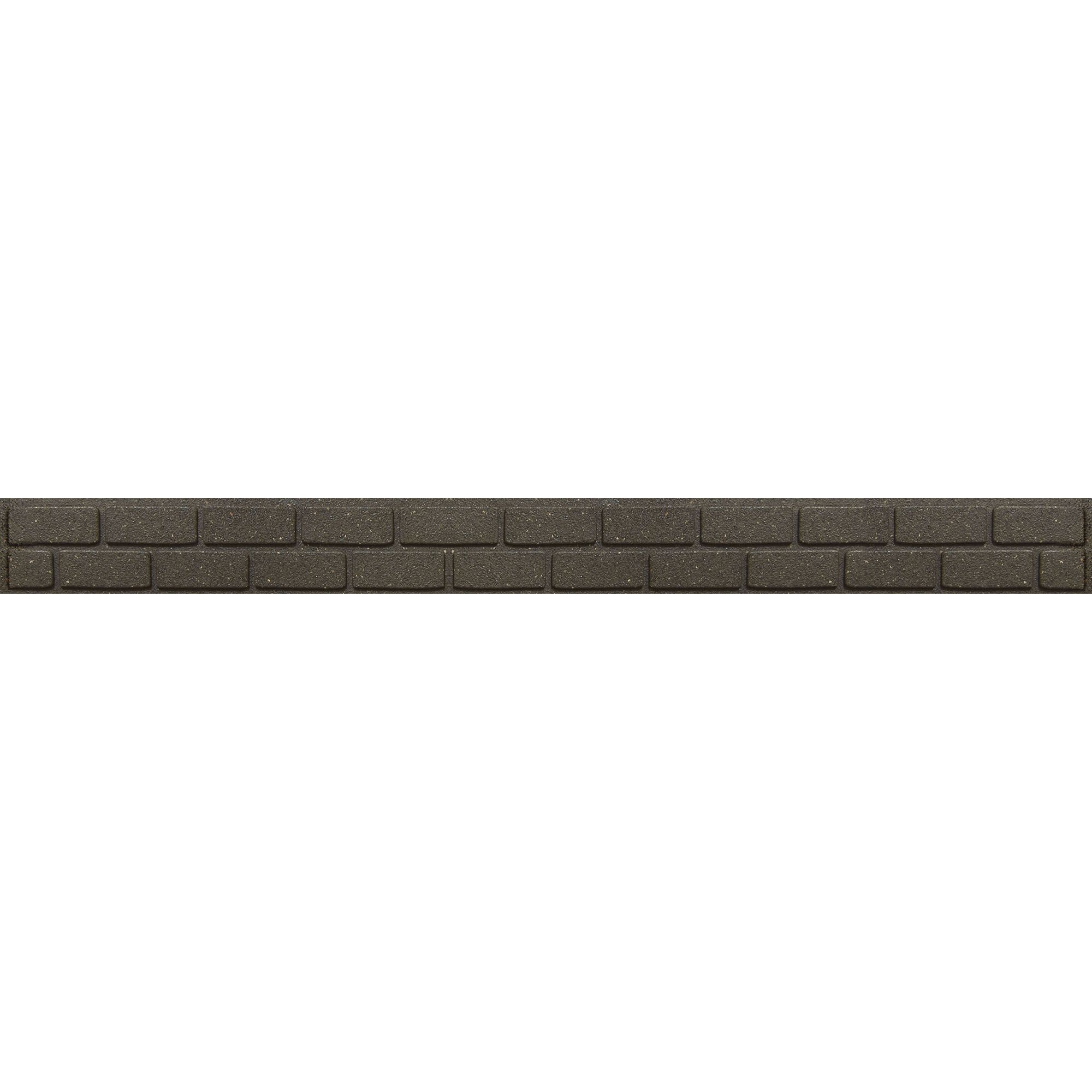 Primeur Grey Rubber Brick border Lawn edging (H)9cm (L)1.22m