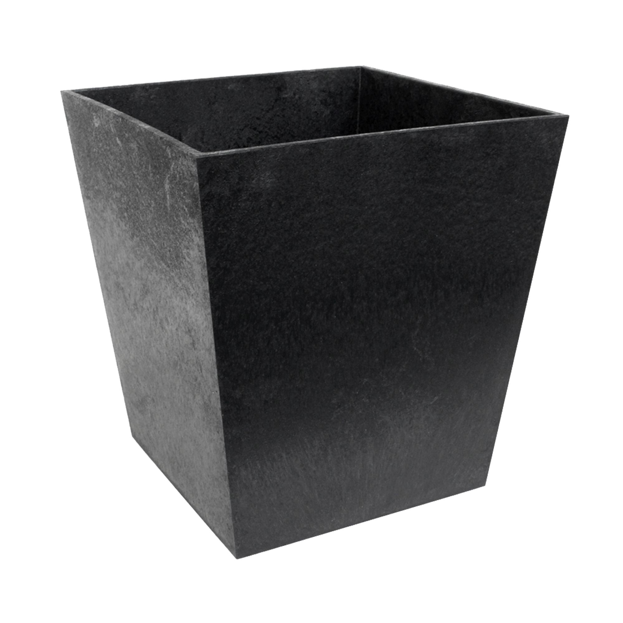 Primeur Sonata Slate Plain Square Plant pot (Dia)30cm