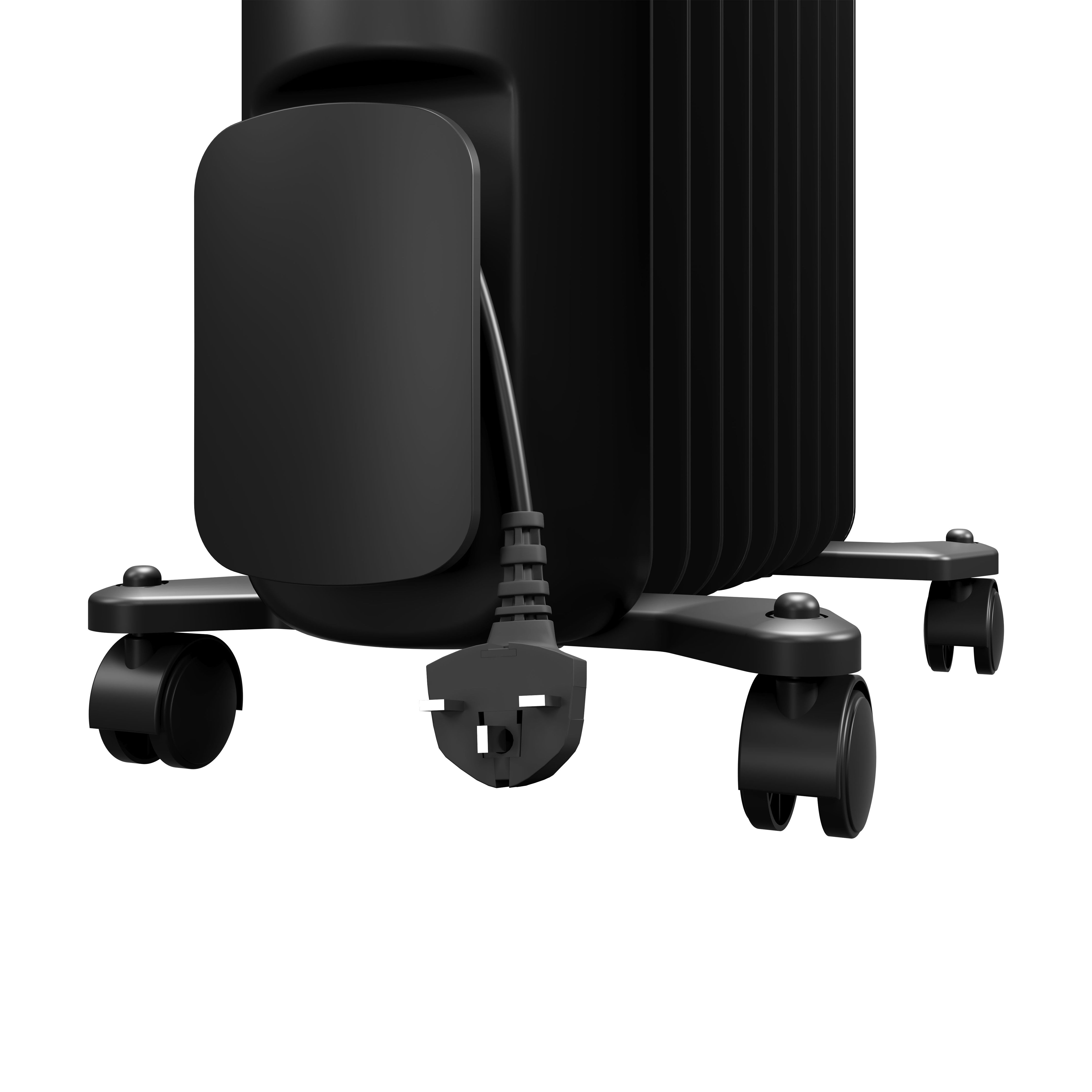 Princess 220-240V 2kW Black Smart Oil-filled radiator