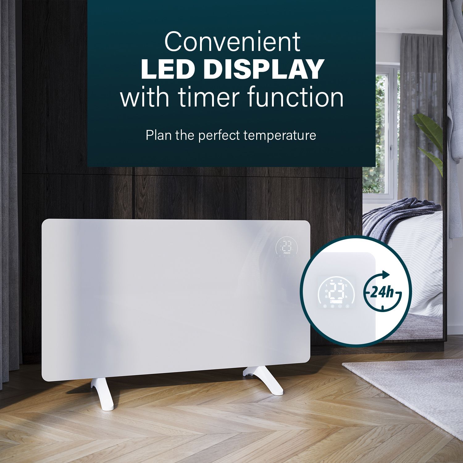 Princess Electric Smart 480W White Infrared Panel heater