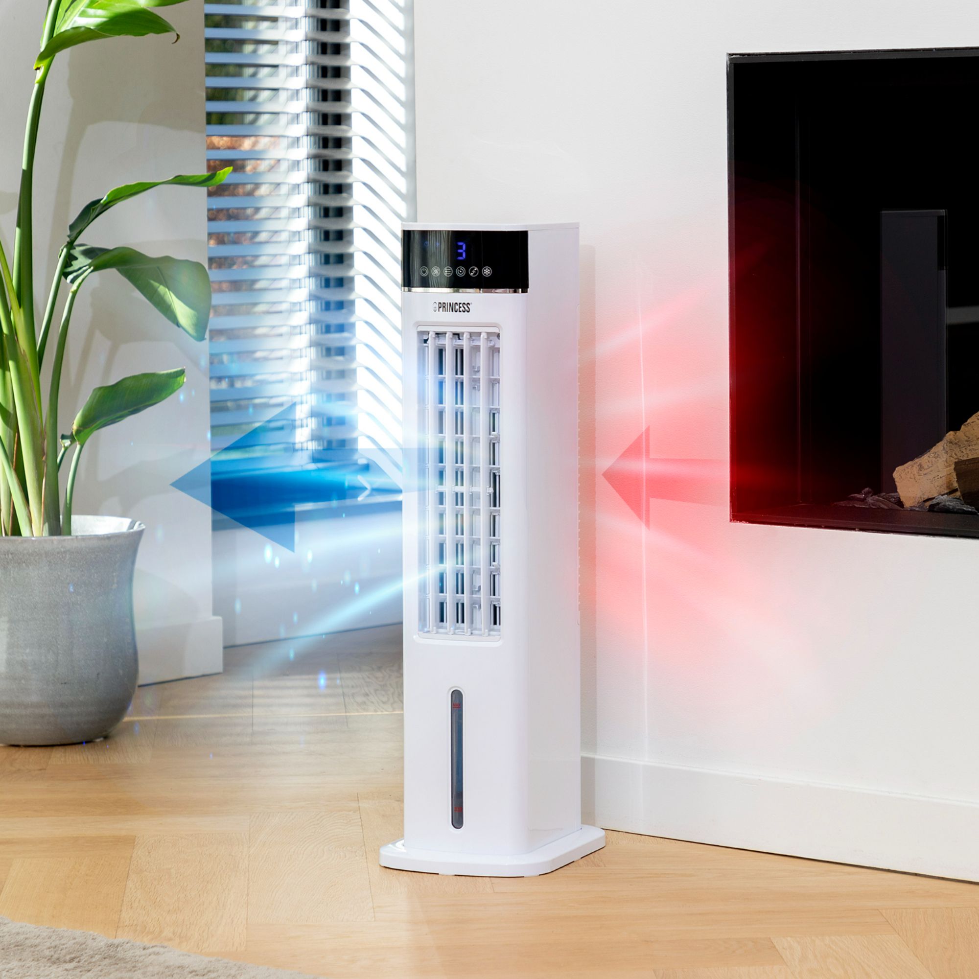 Princess Smart White Remote controlled Air cooler