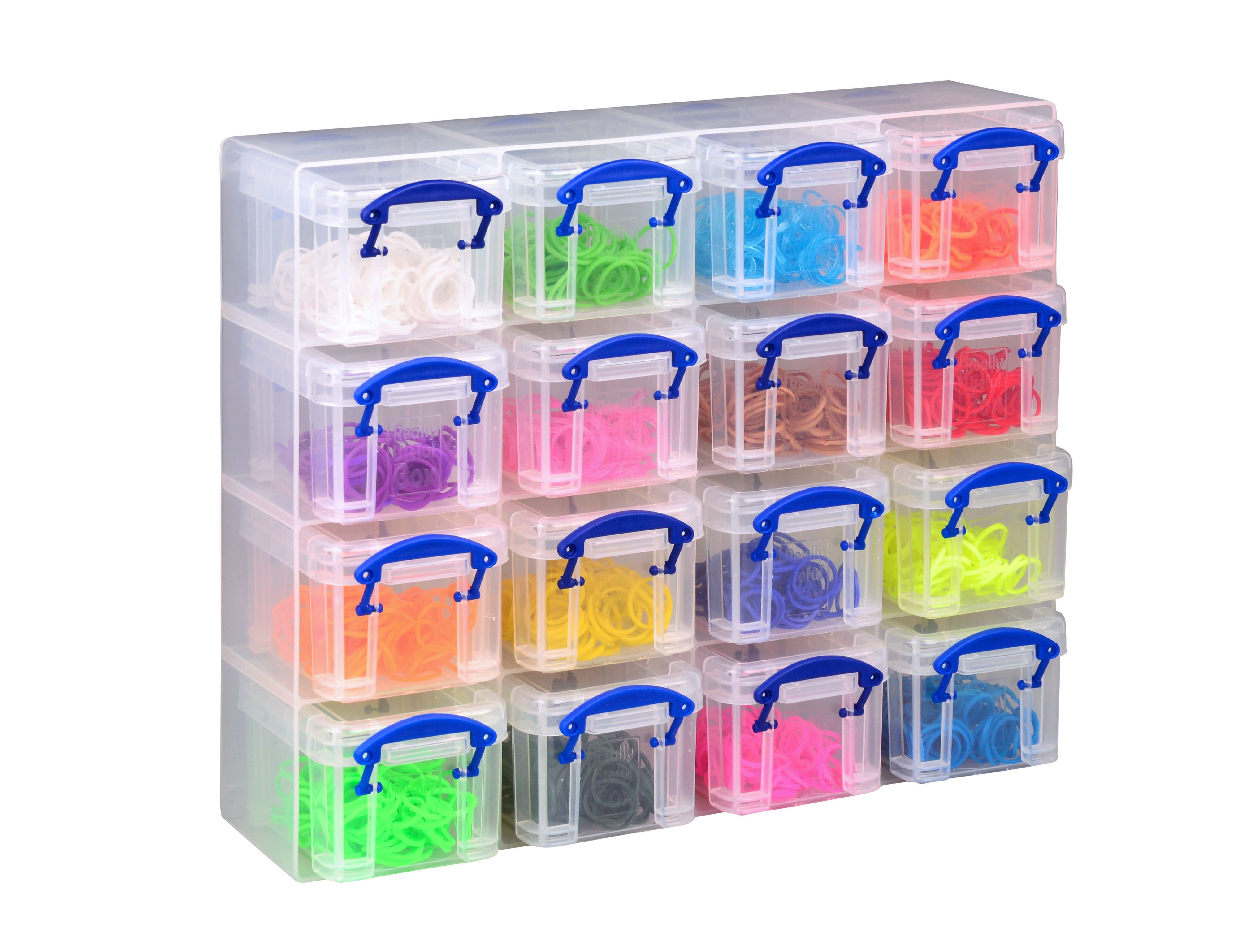 Professional Quality Multicolour 2.24L Plastic Stackable Organiser ...