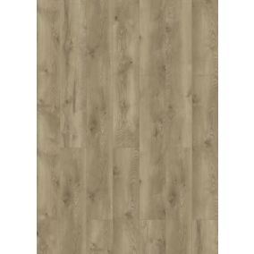 Promo Brown Oak effect Laminate Flooring, 1.481m²