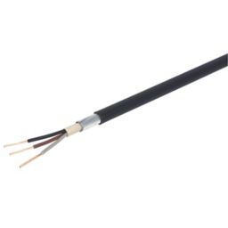 Prysmian 6943X Black 3 core Multi-core cable 1.5mm² x 25m